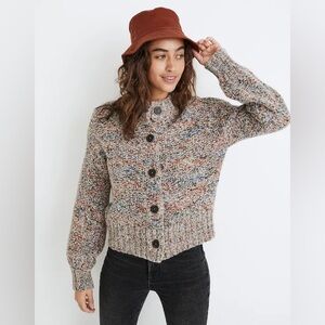 Madewell Sadler Cardigan Sweater merino wool